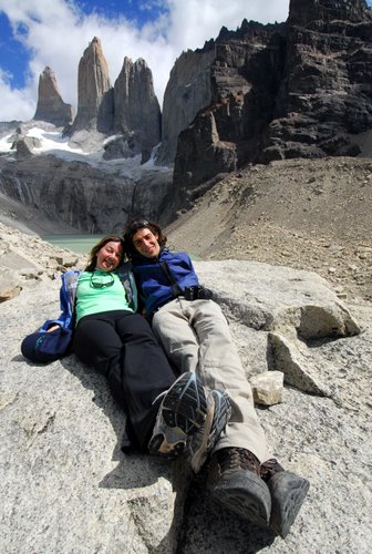 Cem & Trish and the Three Towers, Torres del Paine National Park, Patagonia