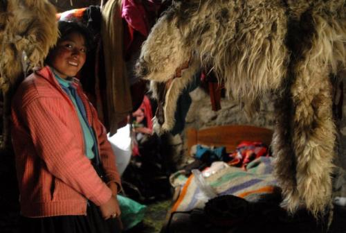 Young Girl in Her Home, Patacancha River Valley, Peru