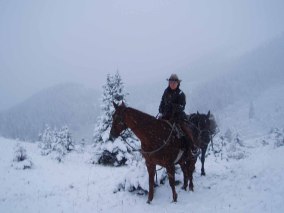 Tawnya on her horse